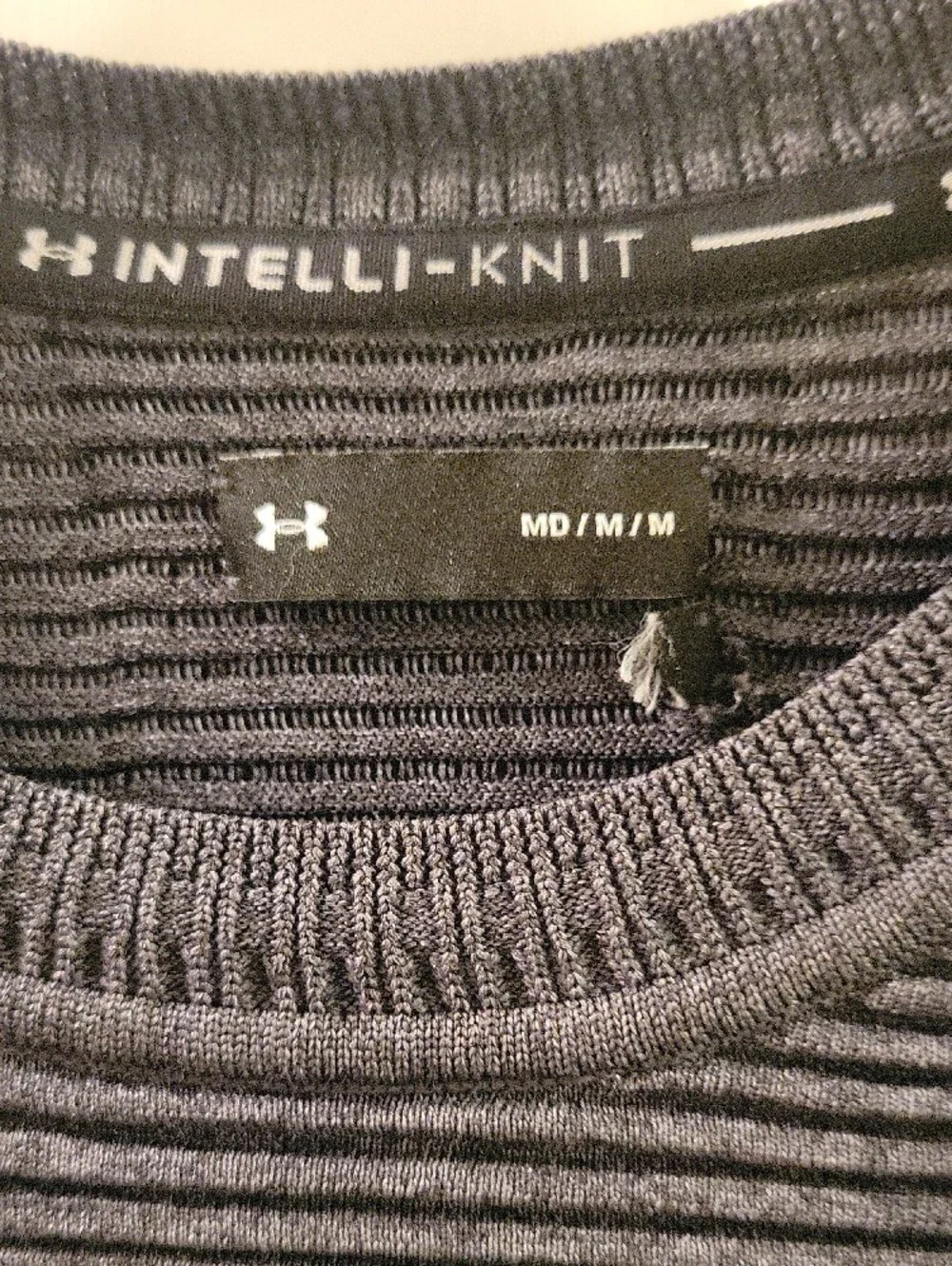 Under Armour Men’s Navy and Black Textured Crewneck Sweater
